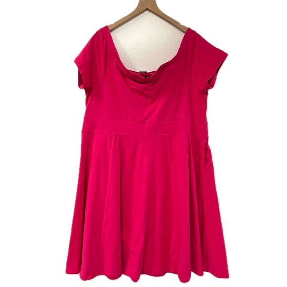 New Torrid Bright Pink Dress - Size 2X - Picture 6 of 6